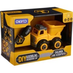 Конструктор 1016 на шурупах, самосвал, отвертка, кор., 29-21-15 см. 1016