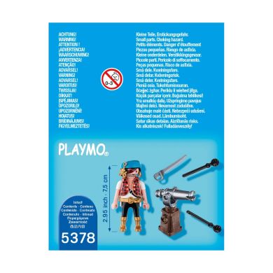 Конструктор Playmobil Pirates Пірат з гарматою 5378