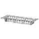 Хрустальная тарелка для закусок на 3 секции, 36&times;11 см. CRISTAL DE PARIS 7091/7/