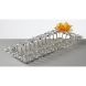Хрустальная тарелка для закусок на 3 секции, 36&times;11 см. CRISTAL DE PARIS 7091/7/