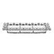Хрустальная тарелка для закусок на 3 секции, 36&times;11 см. CRISTAL DE PARIS 7091/7/