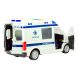 Машинка іграшкова Автопром Поліцейський фургон інерційна пластикова 1:32 зі звуковими і світловими ефектами біла 7669B
