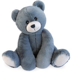 М'яка іграшка DouDou Ведмідь Оскар blue jean сидячий 25 см, HO3024