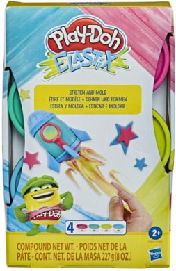 Набір еластичного пластиліну Hasbro Play-Doh Elastix 4 кольори E6967