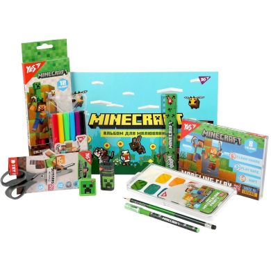 Набор канцелярии №5 YES Minecraft 11 предметов 450217