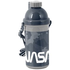 Пляшка NASA 500 мл з регульованим ремінцем, макс темп 60ºC BPA FREE Paso PP21NA-3021, Сірий