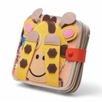 Развивающая книга для детей Монтессори Жираф XIE SHENG TOYS 25006