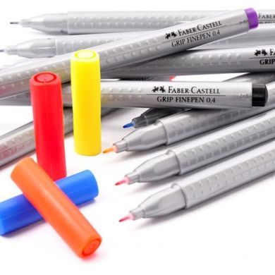 Ручка капілярна Faber-Castell Grip Finepen 0,4 мм Світло-фіолетовий 23359
