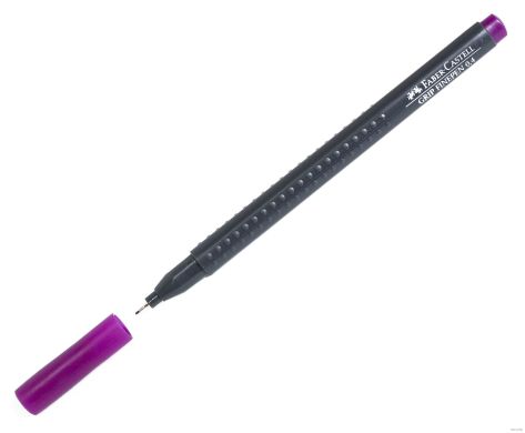 Ручка капілярна Faber-Castell Grip Finepen 0,4 мм Світло-фіолетовий 23359