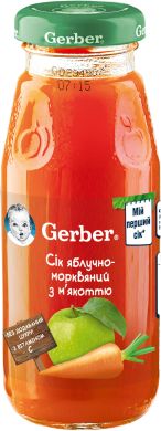 Сок Gerber яблоко/морковь с 6 месяцев 175 мл 12347968 5900452000267