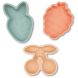 Силиконовый пляжный набор с ведром, лопатой и 3 формами Green Flowers Swim Essentials 2024SE1668