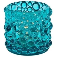 Подсвечник Bubble, синий, стекло, 8,5x8 см Werner Voss 56871