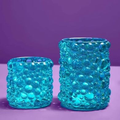 Подсвечник Bubble, синий, стекло, 8,5x8 см Werner Voss 56871