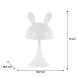 Світильник-нічник LED з акумулятором Simple Bunny, білий Kite K25-317-1-1