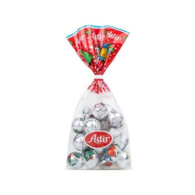 Конфеты Astir Milk Cream Christmas Balls, 250г 7557 5201709075572