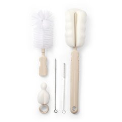 Ершики (набор) для мытья бутылок с изменением ручки (Бежевый) Babyono 735/04