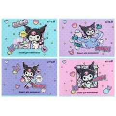 Тетрадь для рисования, 24 листов, скоба, софт тач + УФ лак, Hello Kitty-2 Kite HK25-242-2