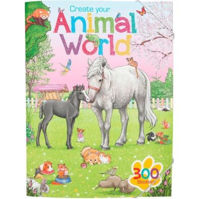 Альбом с наклейками «Создай свой мир животных» Сreative Studio 411147