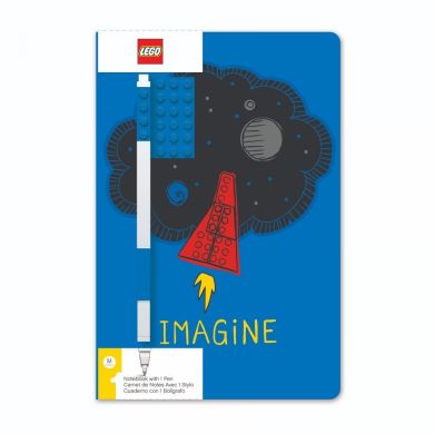 Блокнот с гелевой ручкой LEGO IMAGINE 4003063-52523