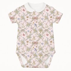 Боди Передняя застежка с коротким рукавом и воротником для детей My Little Pie Petal 50 BSHL012CL