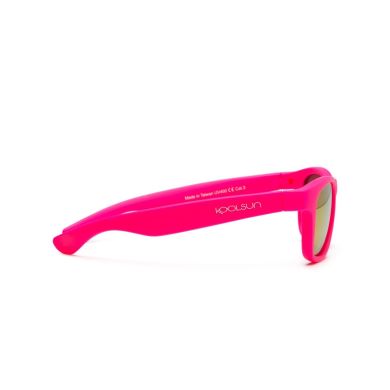 Детские солнцезащитные очки неоново-розовые серии Wave (размер: 1+) Koolsun KS-WANP001