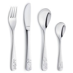 Детский набор столовых приборов Лесные друзья, 4 пред., серебро Amefa 8711155480068