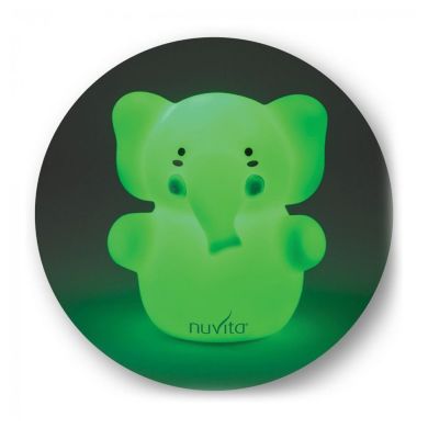 Дитячий нічник Nuvita Cлонёнок 8 см NV6603, Зелений