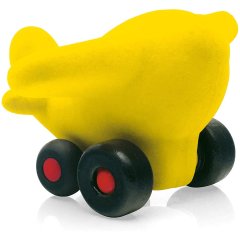 Іграшка літак Rubbabu (Рубабу) жовтий 10 см 25181, Жовтий