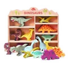 Игрушка из дерева 24 Динозавра ХДС Tender Leaf Toys TL8476, Разноцветный