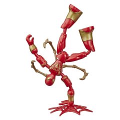 Игровая фигурка героя фильма «Человек паук» серии «Bend and Flex» Iron Spider 15 см Marvel E8972