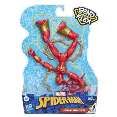 Игровая фигурка героя фильма «Человек паук» серии «Bend and Flex» Iron Spider 15 см Marvel E8972