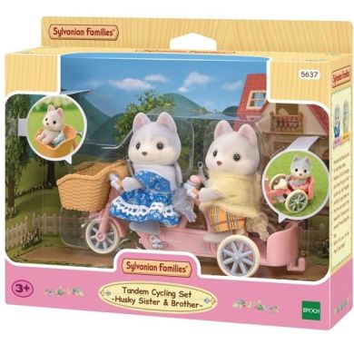 Ігровий набір Sylvanian Families Малюки Хаскі на велосипеді 5637