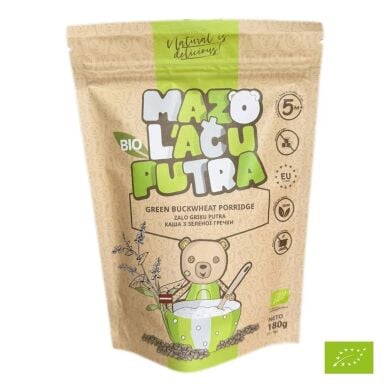 Каша из зеленой гречки безмолочная органическая (180г) 5+ Mazo Lāču 4751030350653