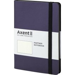 Книга записна Partner Soft, 125x195, 96 аркушів, крапка, синя Axent 8310-38-A