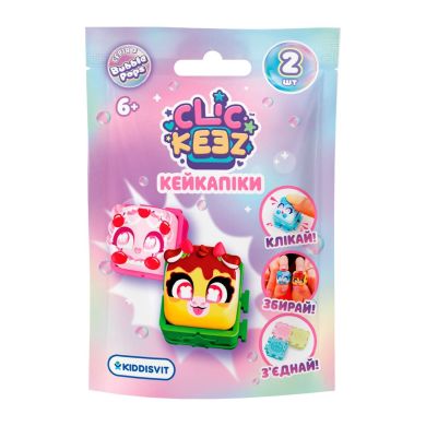 Колекційна іграшка фіджет-клікер CLICKEEZ серії Bubble Pops S3 КЕЙКАПІКИ (в асорт., 1 шт. у пак. 940853