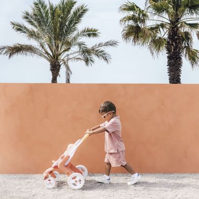 Коляска для куклы Baby Nurse Терракотовая пудра. Прогулка с поворотными колесами 7600251224