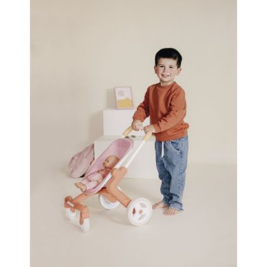 Коляска для куклы Baby Nurse Терракотовая пудра. Прогулка с поворотными колесами 7600251224