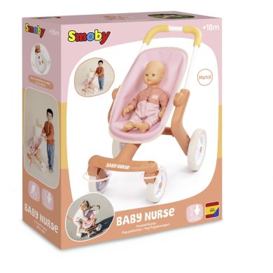 Коляска для куклы Baby Nurse Терракотовая пудра. Прогулка с поворотными колесами 7600251224