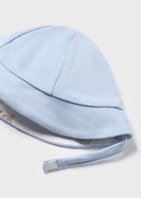 Комплект напівкомбінезон відкрита ніжка, короткий рукав, шапка 1C, р.56 Блакитний Mayoral 1616