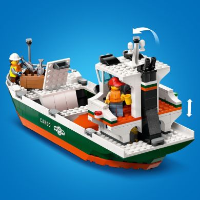 Конструктор Морская гавань с грузовым судном LEGO City 60422