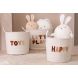 Корзина для игрушек COTTON WH/BR S (30x30x27см) J-LINE C61587