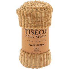 Одеяло микрофланель RIBBL, 130x160см, бежевый Tiseco 3465indiantan