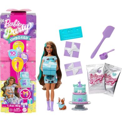 Кукла Barbie Вечеринка-сюрприз в бирюзовых тонах JFG72