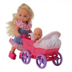 Лялька Єва з малюком у колясці Simba в асортименті 5736241