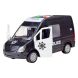 Машинка игрушечная Автопром Полицейский фургон инерционная пластиковая 1:32 со звуковыми и световыми эффектами черная 7669C