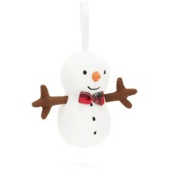 М'яка Іграшка на ялинку Святковий Сніговик Jellycat (Джеллі Кет) FFH6SN