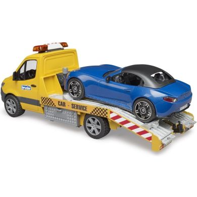 Набір іграшковий автомобіль MB Sprinter евакуатор з родстером Bruder 2675