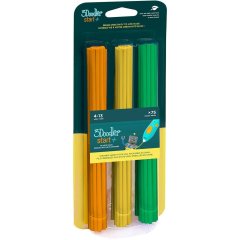 Набір стрижнів для 3D-ручки 3Doodler Start МІКС (75 шт: помаранчевий, жовтий, зелений) 3DS-ECO-MIX2-75