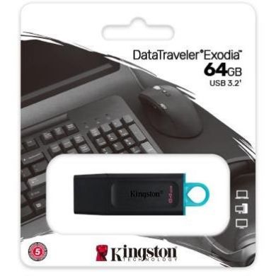 Накопитель Kingston 64GB USB 3.2 Type-A Gen1 DT Exodia DTX/64GB