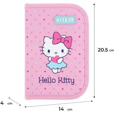 Пенал Kite 1 від., 2 відворот, без наповнення 622 Hello Kitty HK26-622